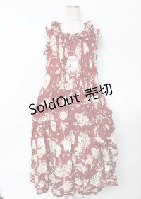 PINK HOUSE / ティータイムプリントワンピース F 赤 Y-25-10-07-057-LO-OP-SZ-ZY