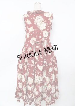 画像2: PINK HOUSE / ティータイムプリントワンピース F 赤 Y-25-10-07-057-LO-OP-SZ-ZY