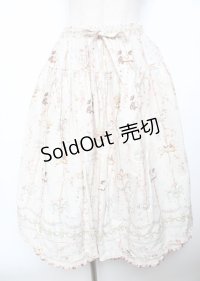 PINK HOUSE / メリーゴーラウンドプリントスカート F ハッカ Y-25-10-07-063-LO-SK-SZ-ZY