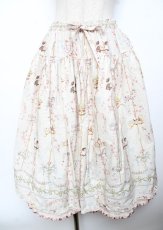 画像1: PINK HOUSE / メリーゴーラウンドプリントスカート F ハッカ Y-25-10-07-063-LO-SK-SZ-ZY (1)