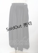 INGEBORG / プリーツスカート F 黒 Y-25-10-07-069-LO-SK-SZ-ZY