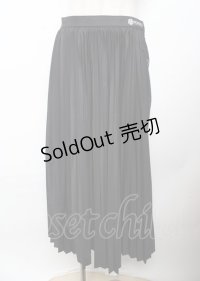 INGEBORG / プリーツスカート F 黒 Y-25-10-07-069-LO-SK-SZ-ZY