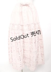 PINK HOUSE / フリル使いスカート  ピンク Y-25-10-07-074-LO-SK-AS-ZY