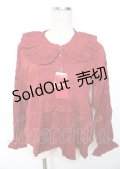 PINK HOUSE / リボンブローチ付きローンブラウス F 赤 Y-25-10-07-010-LO-BL-SZ-ZY