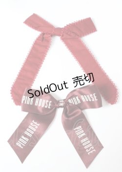 画像6: PINK HOUSE / リボンブローチ付きローンブラウス F 赤 Y-25-10-07-010-LO-BL-SZ-ZY