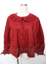 PINK HOUSE / リボンタイ付きローンブラウス F 赤 Y-25-10-07-011-LO-BL-SZ-ZY