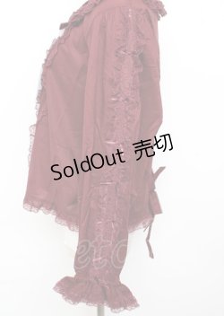 画像5: PINK HOUSE / レース&リボン使いローンブラウス F ボルドー Y-25-10-07-012-LO-BL-SZ-ZY