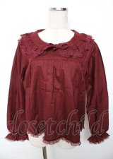 PINK HOUSE / 胸元切り替えブラウス F ワイン Y-25-10-07-013-LO-BL-SZ-ZY