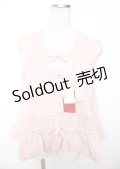 PINK HOUSE / リボンいっぱいノースリーブブラウス F ピンク Y-25-10-07-003-LO-BL-SZ-ZY