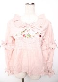 PINK HOUSE / Berry Rose刺繍入りブラウス F ピンク Y-25-10-07-015-LO-BL-SZ-ZY