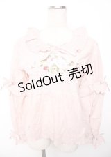 PINK HOUSE / Berry Rose刺繍入りブラウス F ピンク Y-25-10-07-015-LO-BL-SZ-ZY