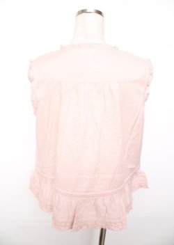 画像2: PINK HOUSE / リボンいっぱいノースリーブブラウス F ピンク Y-25-10-07-003-LO-BL-SZ-ZY