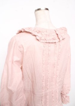 画像5: PINK HOUSE / リボン付きローンフリルオーバーブラウス F ピンク Y-25-10-07-016-LO-BL-SZ-ZY