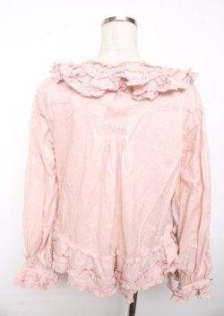 画像2: PINK HOUSE / リボンローンフリルブラウス F ピンク Y-25-10-07-017-LO-BL-SZ-ZY