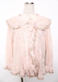 PINK HOUSE / ドイリーレース使いブラウス F ピンク Y-25-10-07-018-LO-BL-SZ-ZY