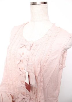 画像3: PINK HOUSE / リボンいっぱいノースリーブブラウス F ピンク Y-25-10-07-003-LO-BL-SZ-ZY
