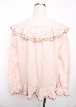 画像2: PINK HOUSE / ドイリーレース使いブラウス F ピンク Y-25-10-07-018-LO-BL-SZ-ZY