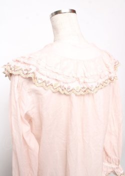 画像5: PINK HOUSE / ドイリーレース使いブラウス F ピンク Y-25-10-07-018-LO-BL-SZ-ZY