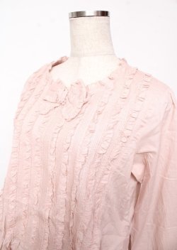 画像3: PINK HOUSE / フリルいっぱいローンブラウス F ピンク Y-25-10-07-020-LO-BL-SZ-ZY