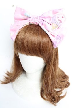 画像1: Angelic Pretty / MilkyPlanetカチューシャ  ピンク Y-25-10-10-052-AP-AC-SZ-ZY