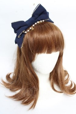 画像1: Angelic Pretty / Twinkle Skyカチューシャ  紺 Y-25-10-10-060-AP-AC-SZ-ZY