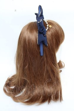 画像2: Angelic Pretty / Twinkle Skyカチューシャ  紺 Y-25-10-10-060-AP-AC-SZ-ZY