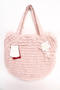 PINK HOUSE / Teddyシルエットフリルバッグ  ピンク Y-25-10-10-065-LO-BG-SZ-ZY