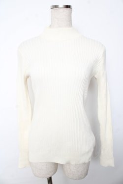 画像1: F&A / バックリボンリブニットプルオーバー F アイボリー Y-25-10-10-070-LO-TO-SZ-ZY