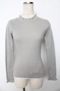 F&A / 配色リブニット F ライトグレー Y-25-10-10-071-LO-TO-SZ-ZY