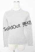 F&A / 配色リブニット F ライトグレー Y-25-10-10-071-LO-TO-SZ-ZY