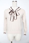 tocco / タイ付きニット  生成り Y-25-10-10-072-LO-TO-SZ-ZY