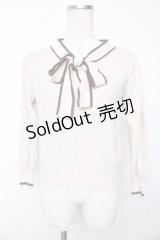 tocco / タイ付きニット  生成り Y-25-10-10-072-LO-TO-SZ-ZY