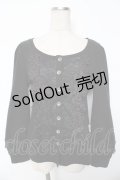Rozen Kavalier / フロントレースカーディガン  黒 Y-25-10-10-075-OO-TO-SZ-ZY