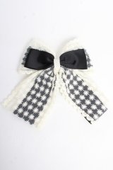 m petit by misako / TT*AMリボンクリップ  中黒 Y-25-10-10-008-LO-AC-SZ-ZT488-F002