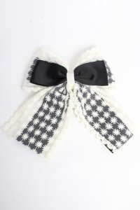 m petit by misako / TT*AMリボンクリップ  中黒 Y-25-10-10-008-LO-AC-SZ-ZT488-F002