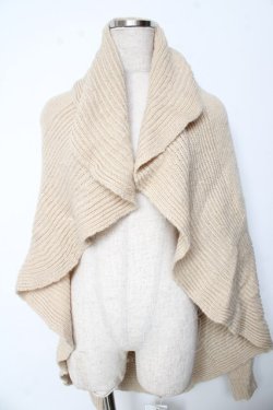 画像1: axes femme / ニットドレープロングカーディガン M キナリ Y-25-10-10-085-AX-TO-SZ-ZY