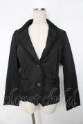 axes femme / 襟レースジャケット M 黒 Y-25-10-10-089-AX-JA-SZ-ZY