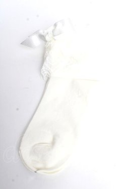 画像1: BABY,THE STARS SHINE BRIGHT / Fairy tale Herbariumクルー丈ソックス  白 Y-25-10-10-009-BA-ZA-SZ-ZY