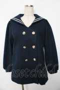 axes femme POETIQUE / セーラーショートコート  紺 Y-25-10-10-092-AX-CO-SZ-ZY