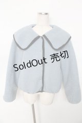 axes femme POETIQUE / ハートキルティングブルゾン M サックス Y-25-10-10-093-AX-JA-SZ-ZI