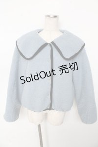 axes femme POETIQUE / ハートキルティングブルゾン M サックス Y-25-10-10-093-AX-JA-SZ-ZI