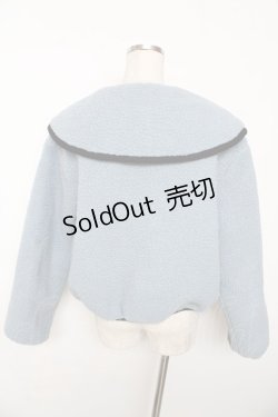 画像2: axes femme POETIQUE / ハートキルティングブルゾン M サックス Y-25-10-10-093-AX-JA-SZ-ZI