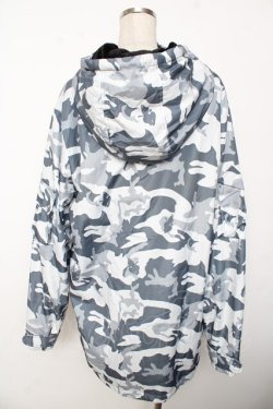 画像2: NieR Clothing / カモフラダウンパーカー  グレー Y-25-10-10-095-PU-CO-SZ-ZY