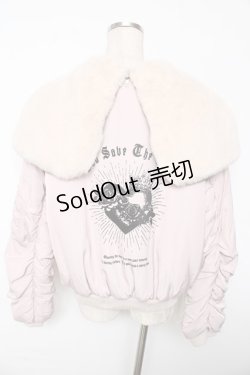 画像2: Ank Rouge / バックプリントブルゾン  ピンク Y-25-10-10-096-CA-CO-SZ-ZY