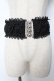 画像1: axes femme POETIQUE / レースゴムベルト  黒 Y-25-10-10-011-AX-ZA-SZ-ZY (1)