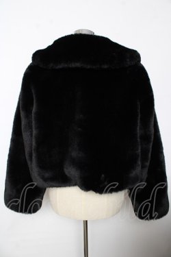 画像2: Angelic Pretty / Ladyファーショートコート  黒 Y-25-10-10-104-AP-CO-SZ-ZY