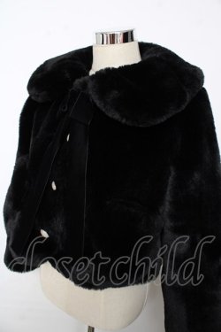 画像3: Angelic Pretty / Ladyファーショートコート  黒 Y-25-10-10-104-AP-CO-SZ-ZY