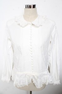 PINK HOUSE / タック入りレースフリルブラウス F 白 Y-25-10-10-108-LO-BL-SZ-ZY
