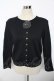 画像1: INGEBORG / カメリアモチーフ付きスウェットカーディガン F 黒 Y-25-10-10-111-LO-TO-SZ-ZY (1)
