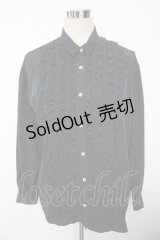 INGEBORG / フリルブラウス F 黒 Y-25-10-10-114-LO-BL-SZ-ZY